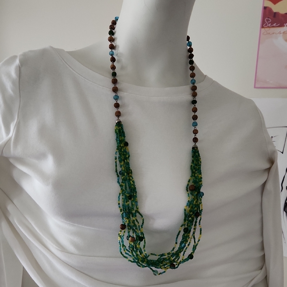 Green Beaded Necklace